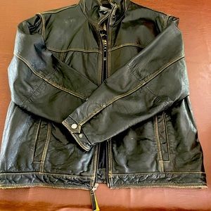 Mens Tommy Bahama Leather Jecket